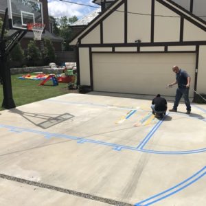 Basketball Court Painting Fort Worth Pavement Marking